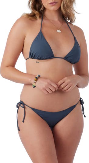 Saltwater Solids Maracas Side Tie Bikini Bottoms