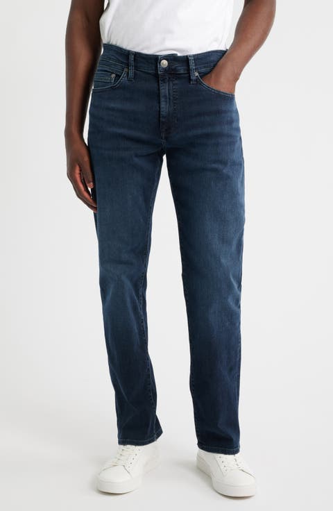 Zach Straight Leg Jeans (Midnight Organic Vintage) (Regular & Big)