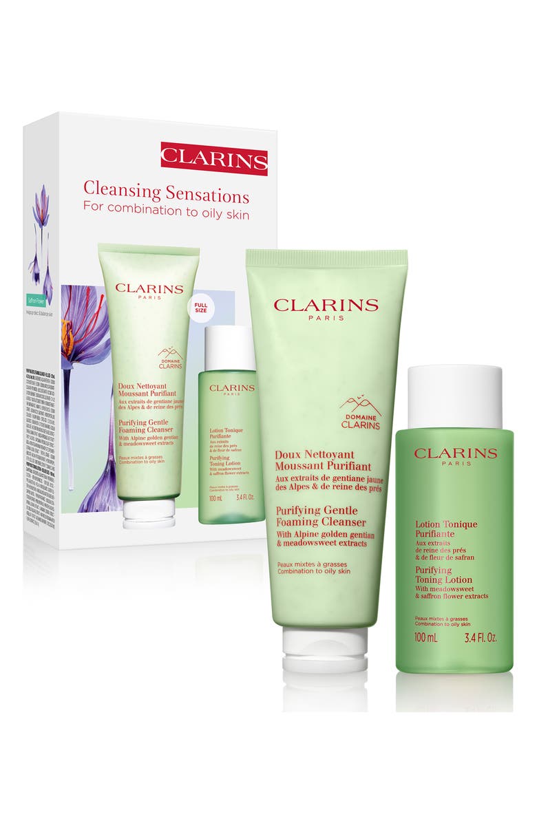 Clarins Purifying Cleansing Skincare Set (Limited Edition) $46 Value, Main, color, 