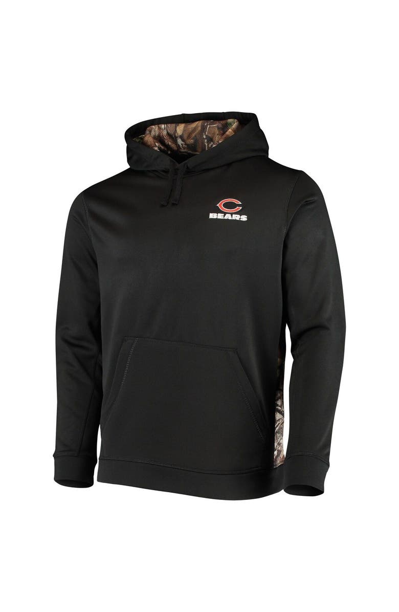 DUNBROOKE Men's Dunbrooke Black/Realtree Camo Chicago Bears Logo Ranger Pullover Hoodie, Alternate, color, 