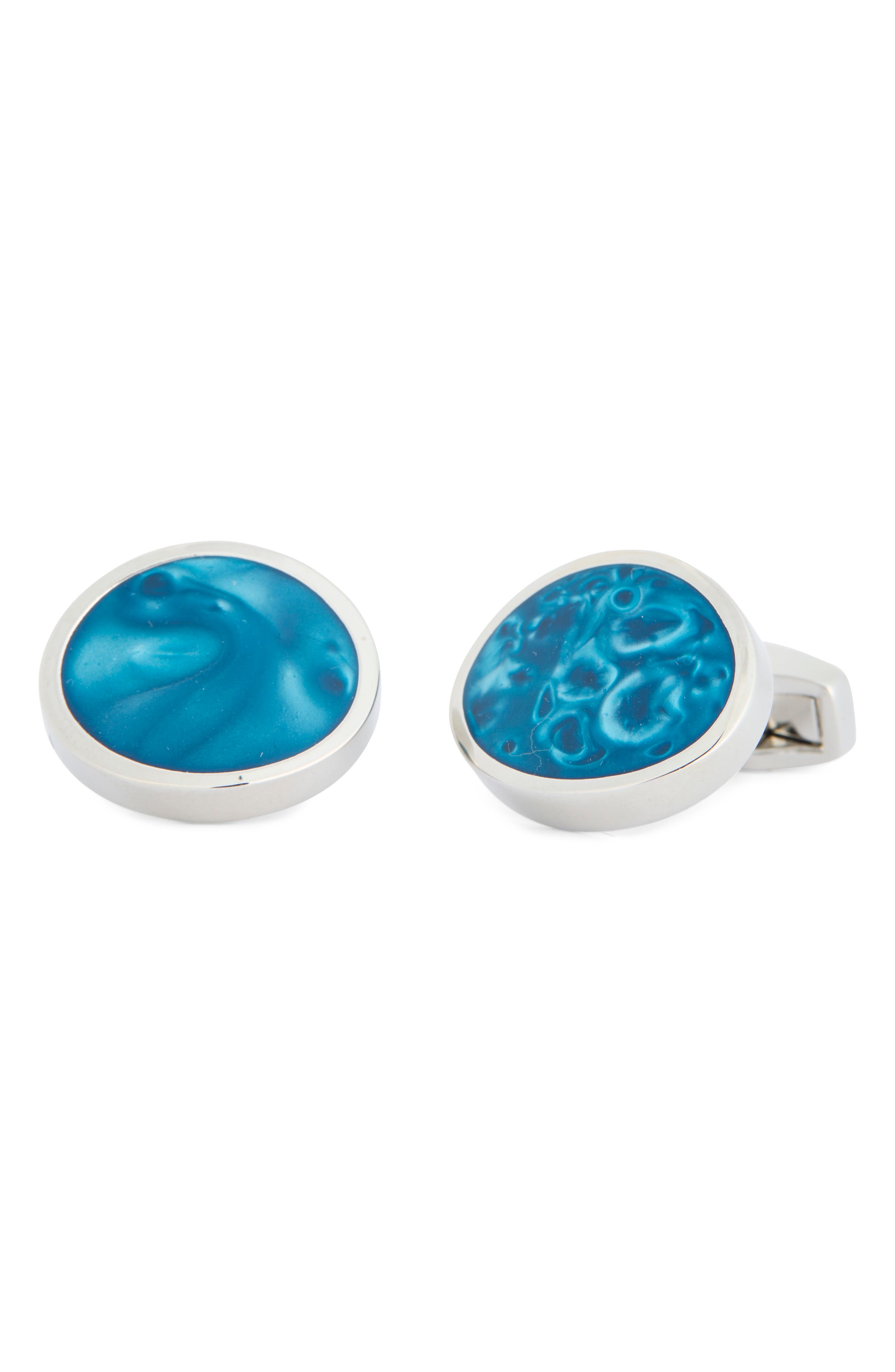 James Michael Green Pearlized Enamel Cuff Links