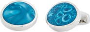 James Michael Green Pearlized Enamel Cuff Links