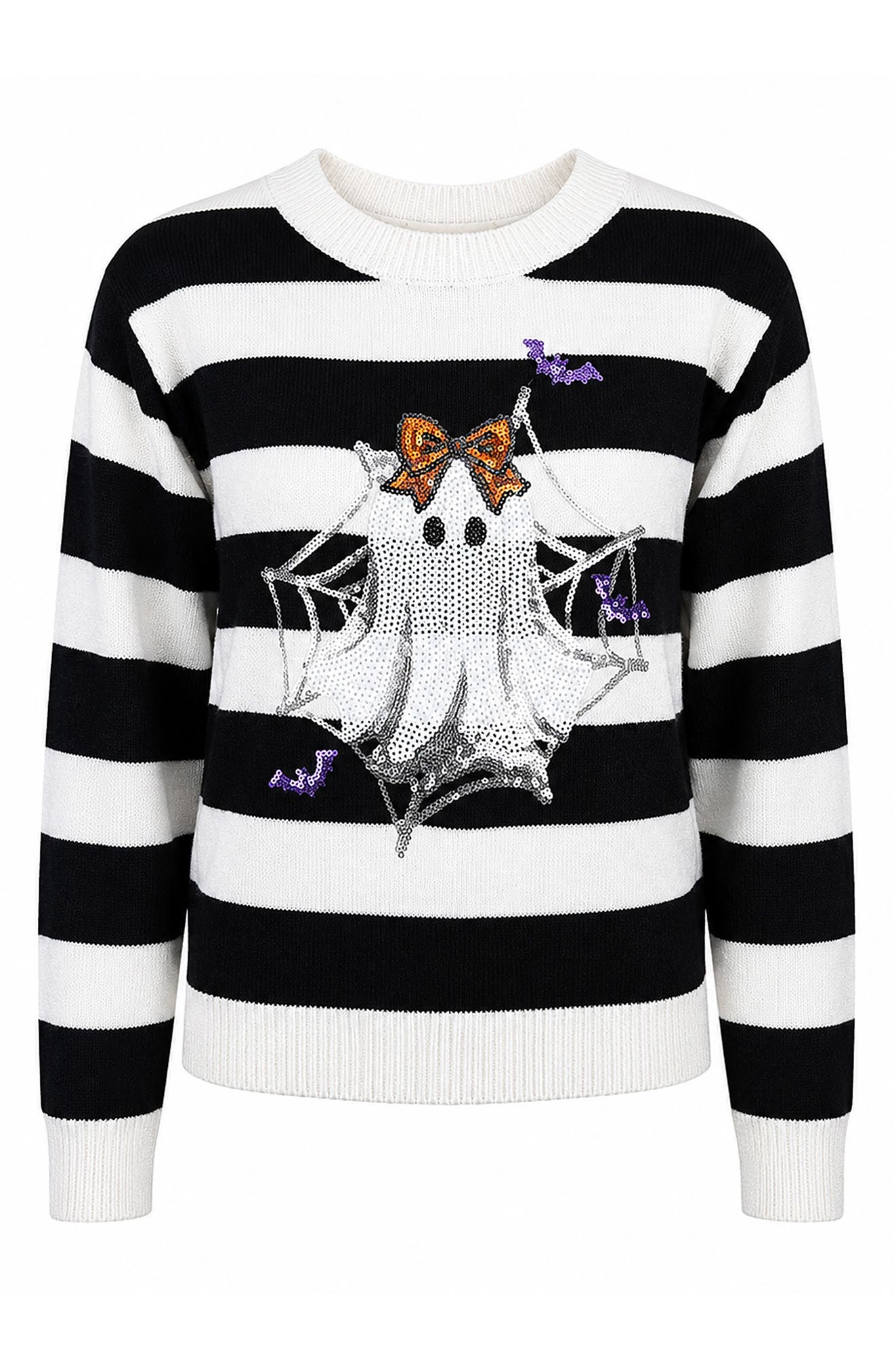 Kids' Sequin Ghost Sweater