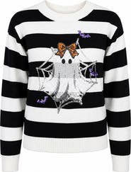 Zunie Kids' Sequin Ghost Sweater