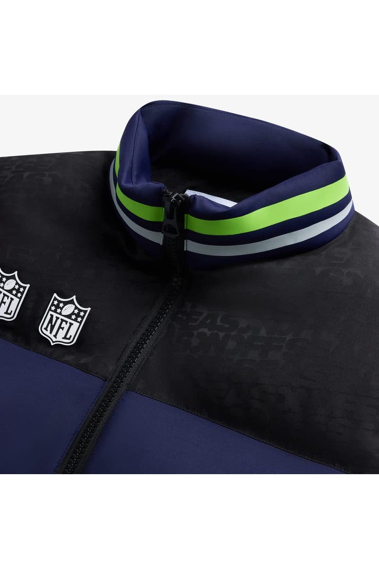 Unisex  College Navy Seattle Seahawks Team Puffer Vest, Alternate, color, College Navy