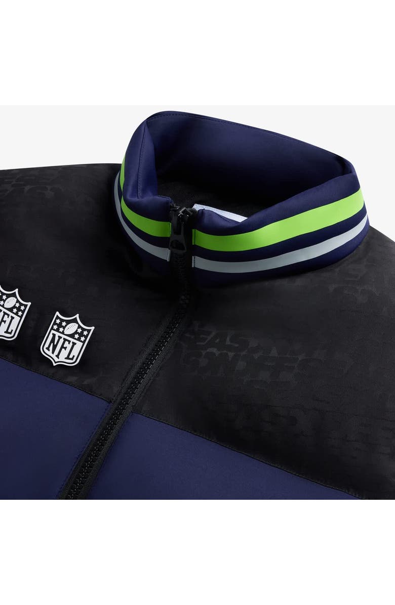 Off Season Unisex College Navy Seattle Seahawks Team Puffer Vest, Alternate, color, College Navy