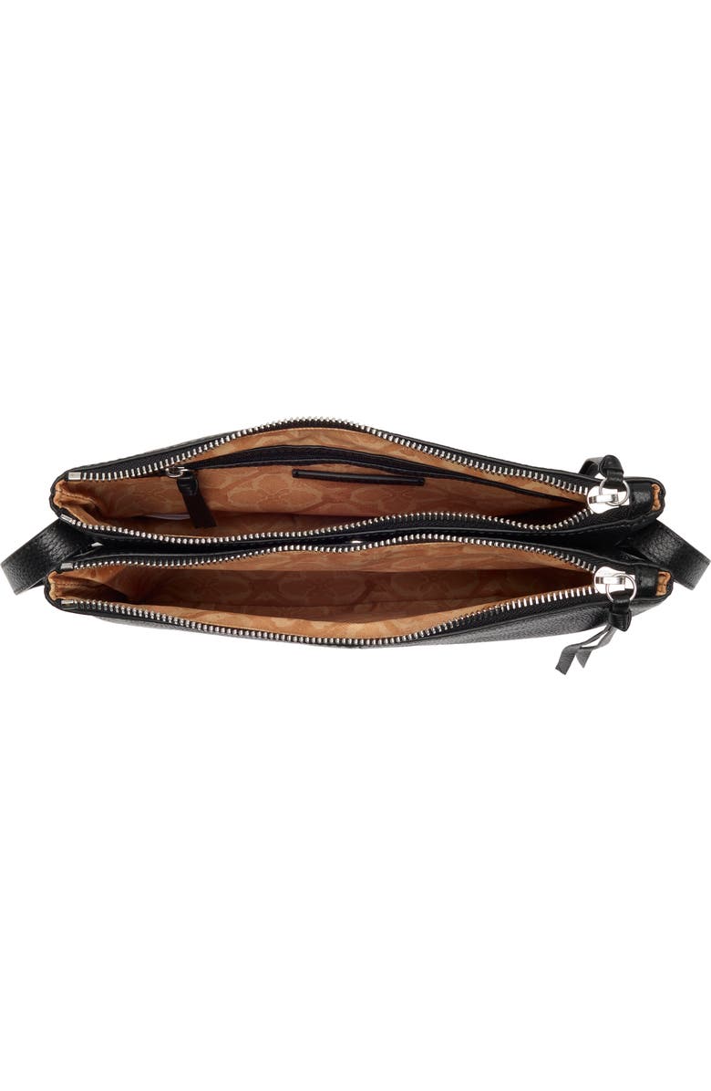 Lucky Brand Ruie Leather Crossbody Bag, Alternate, color, Black