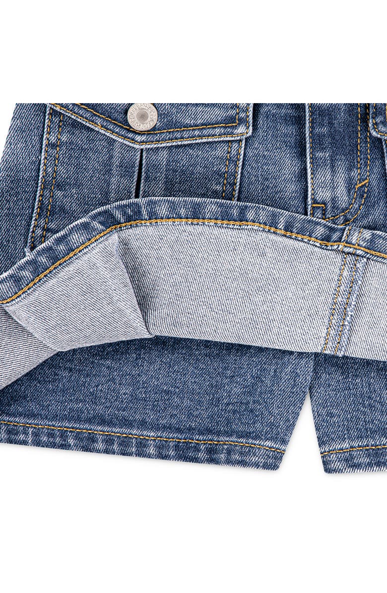 Levi's Kids' Pleated Denim Cargo Miniskirt, Alternate, color, Rodeo