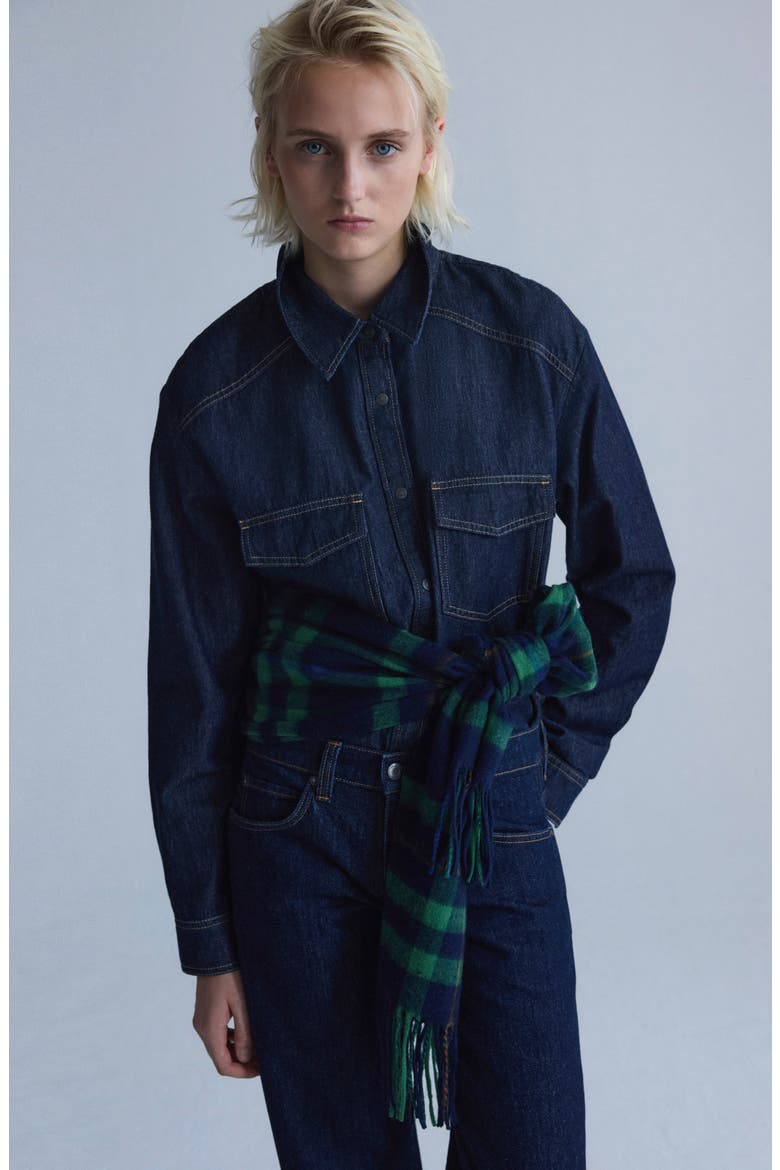 Pocket Denim Shirt, Alternate, color, OPEN BLUE