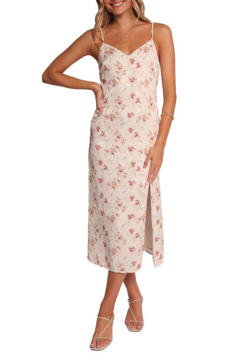 Elysian Floral Print Midi Dress, Main, color, PINK FLORAL