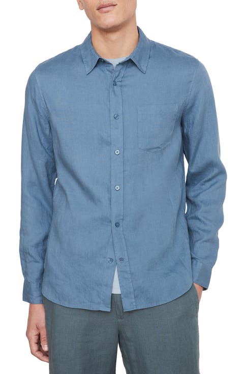 Linen Button-Up Shirt