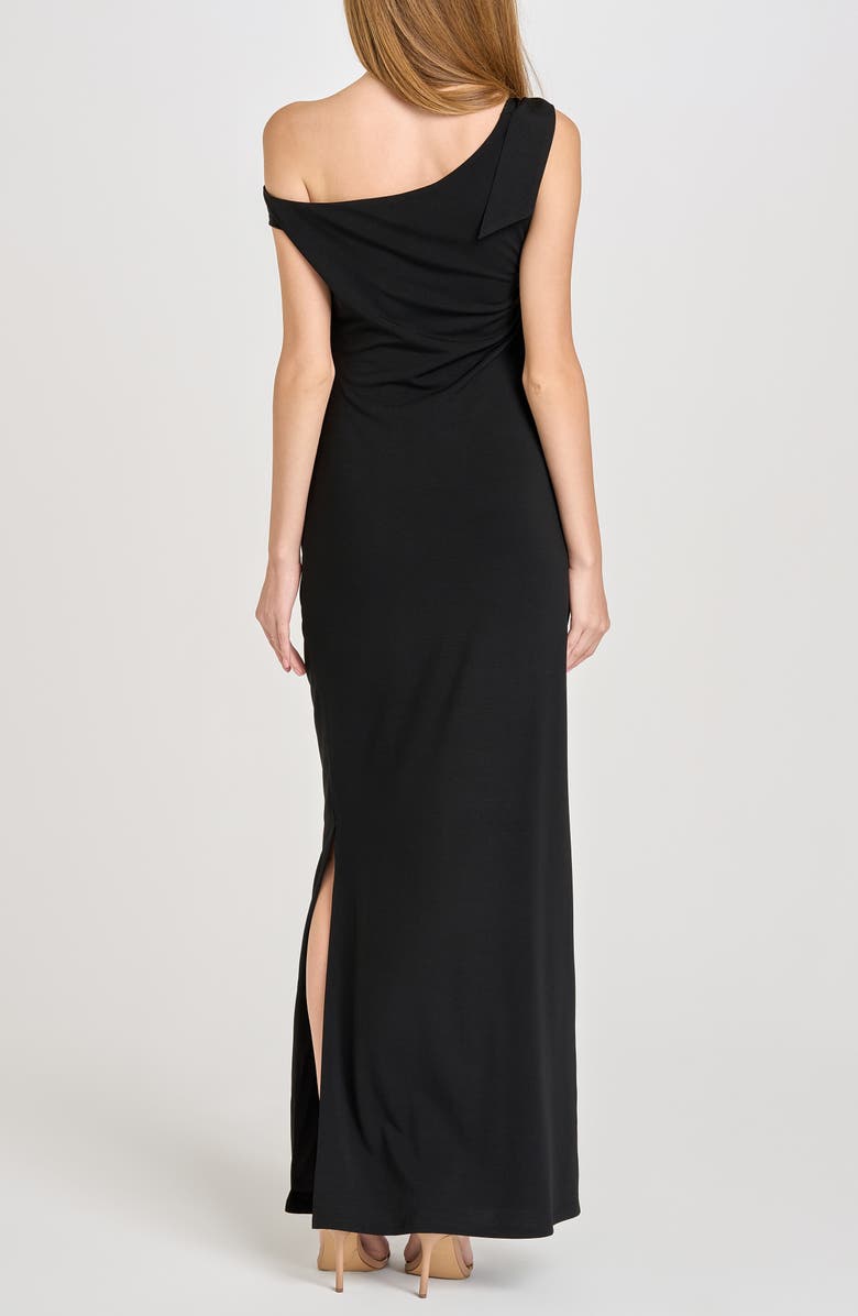 Say Less Ruched One-Shoulder Maxi Dress