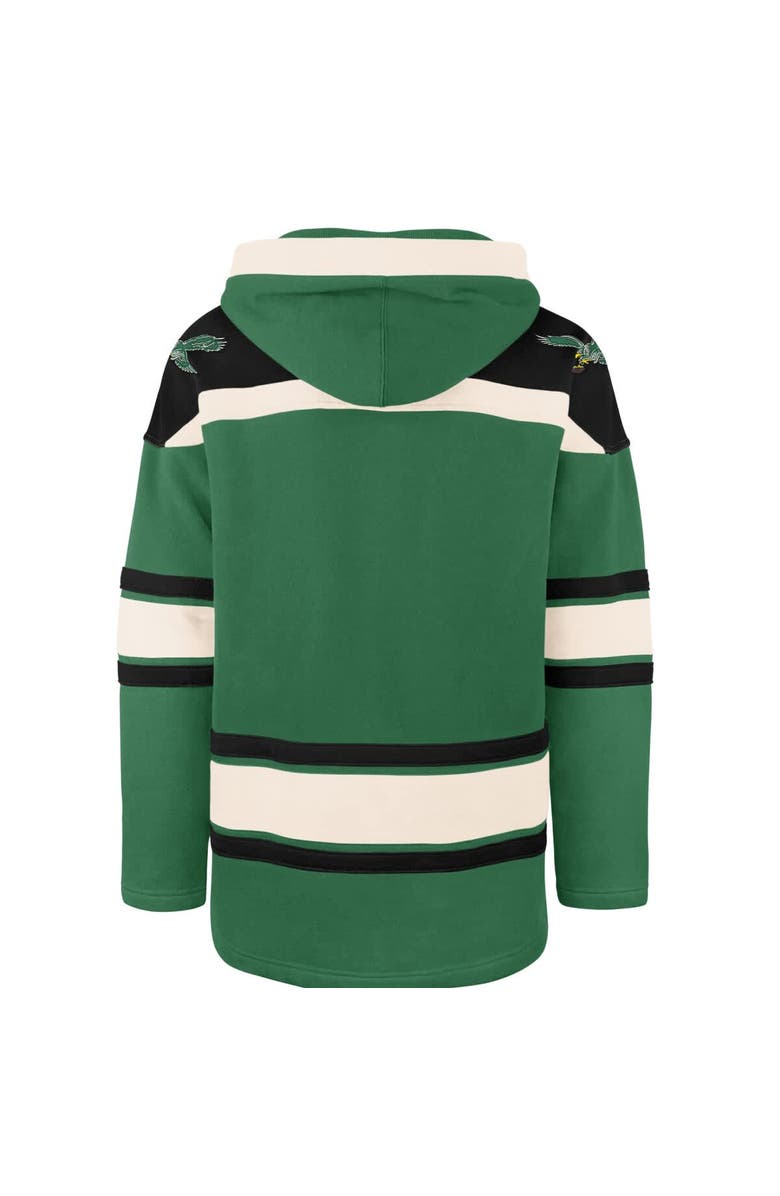'47 Men's '47 Kelly Green Philadelphia Eagles Throwback Superior Lacer Hoodie, Alternate, color, Kelly Green