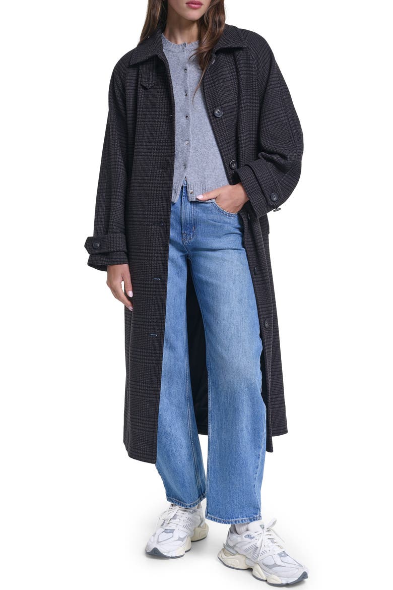 Mac Coat, Main, color, BROWN/ BLACK HOUNDSTOOTH