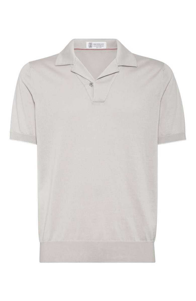 Brunello Cucinelli Lightweight knit Polo, Main, color, 