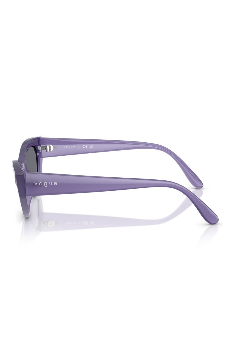 52mm Polarized Cat Eye Sunglasses, Alternate, color, VIOLET