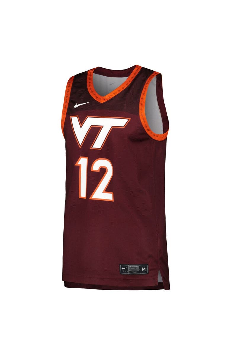 Nike Men's Nike Maroon Virginia Tech Hokies Replica Basketball Jersey, Alternate, color, Maroon