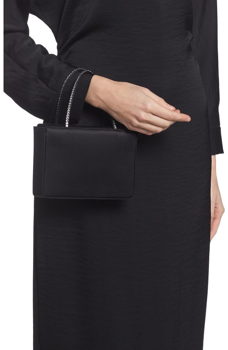 Amina Muaddi Amini Gilda Leather Top Handle Bag, Alternate, color,