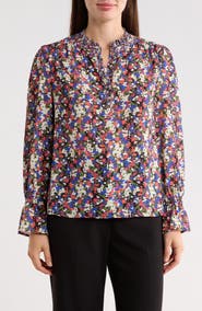 Gemma + Jane Georgette Button Front Top