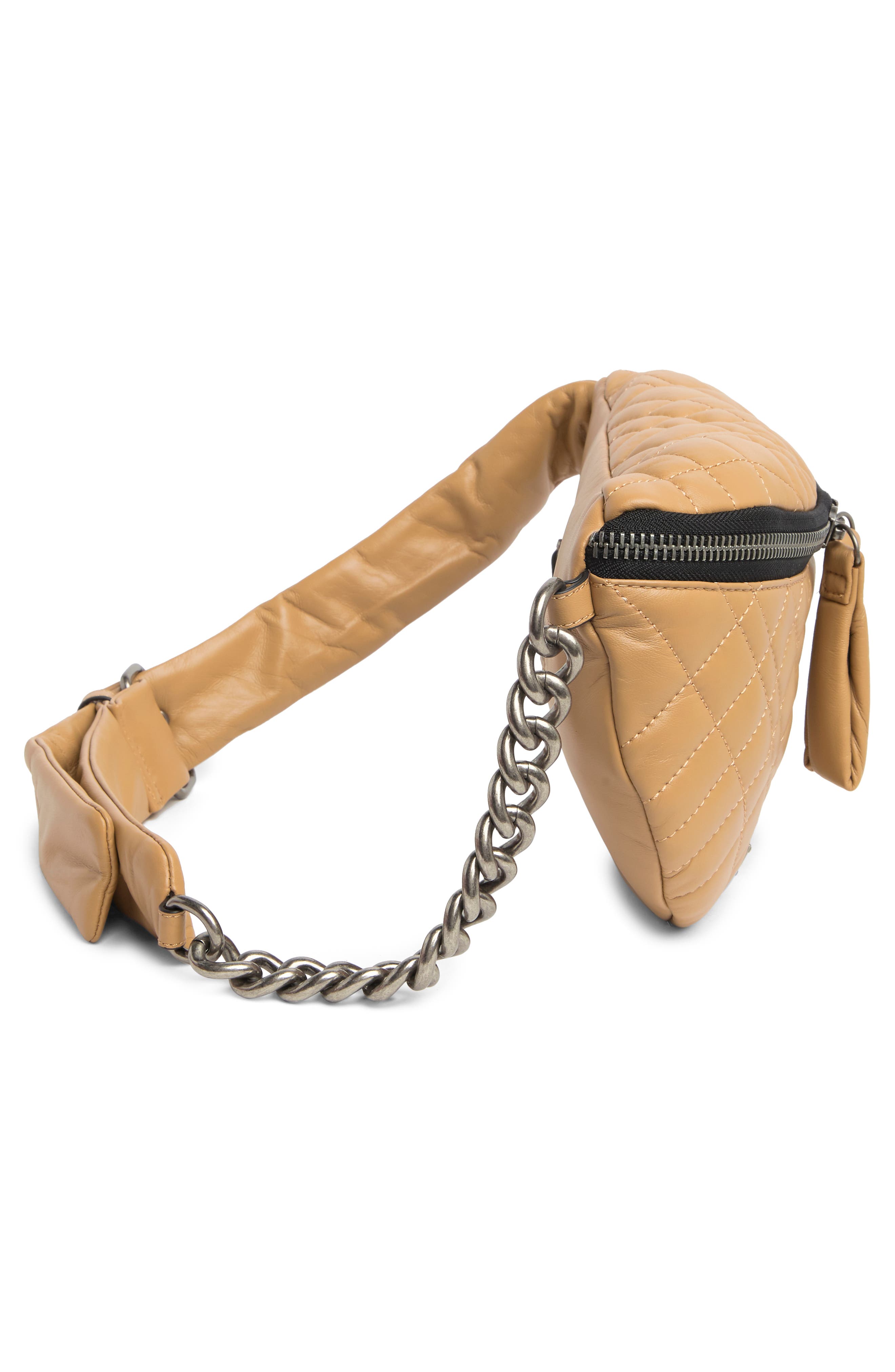 Kurt Geiger London Brixton Quilt Belt Bag, Alternate, color, 