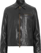 AllSaints Miller Lambskin Leather Biker Jacket