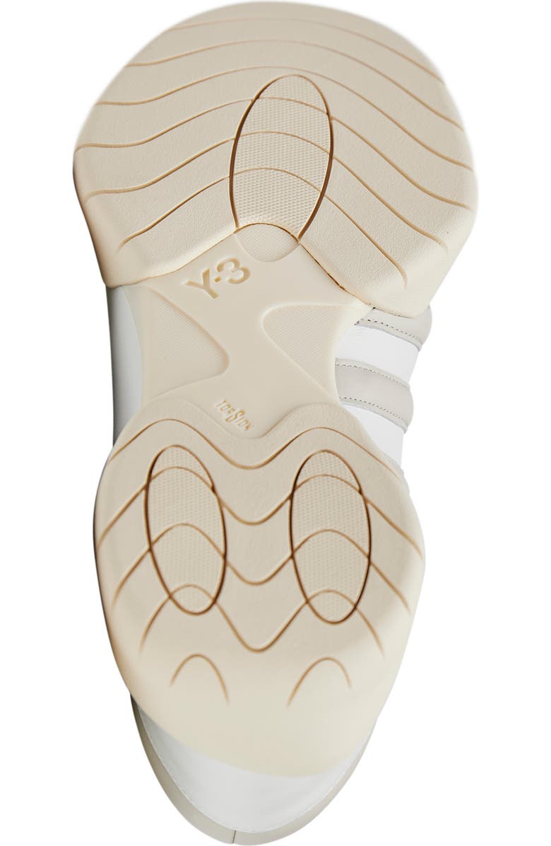 Y-3 Gender Inclusive Regu Low Top Sneaker, Alternate, color, Core White/ Talc/ Wonder White