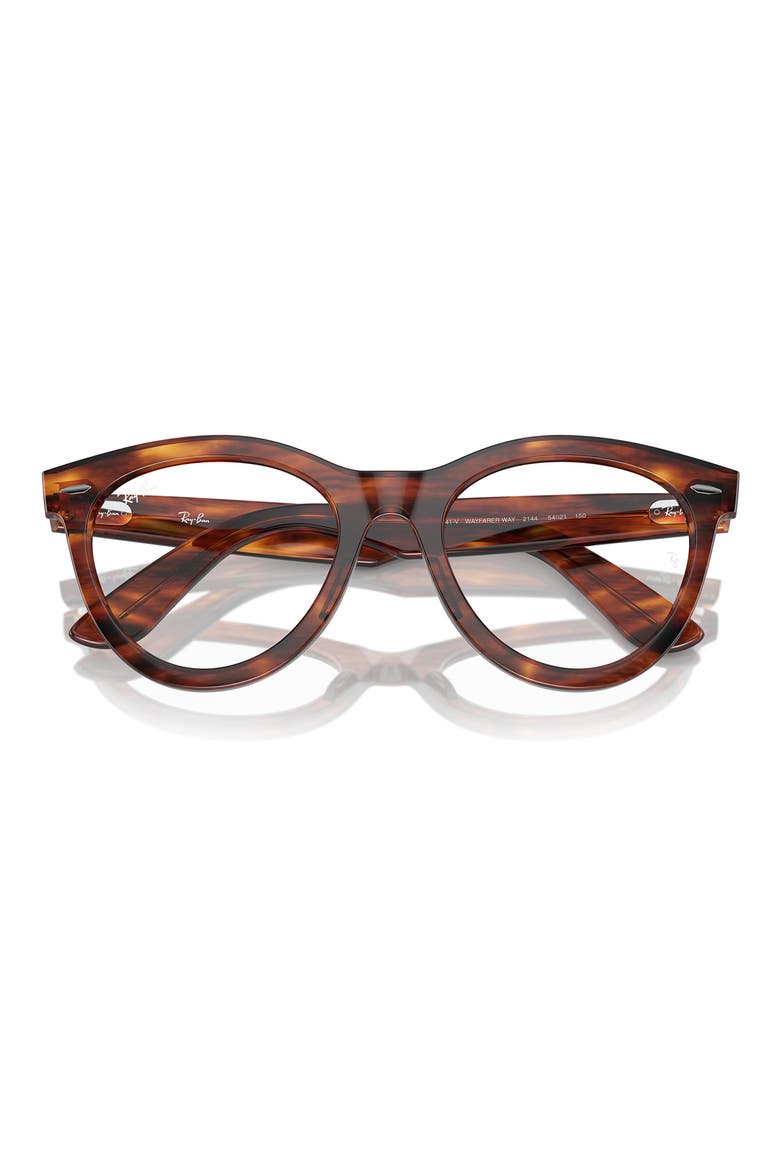 54mm Oval Optical Glasses, Alternate, color, STRIPED HAVA