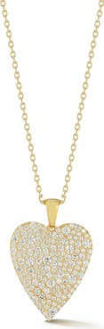 GLAZE JEWELRY Pavé Heart Pendant Necklace
