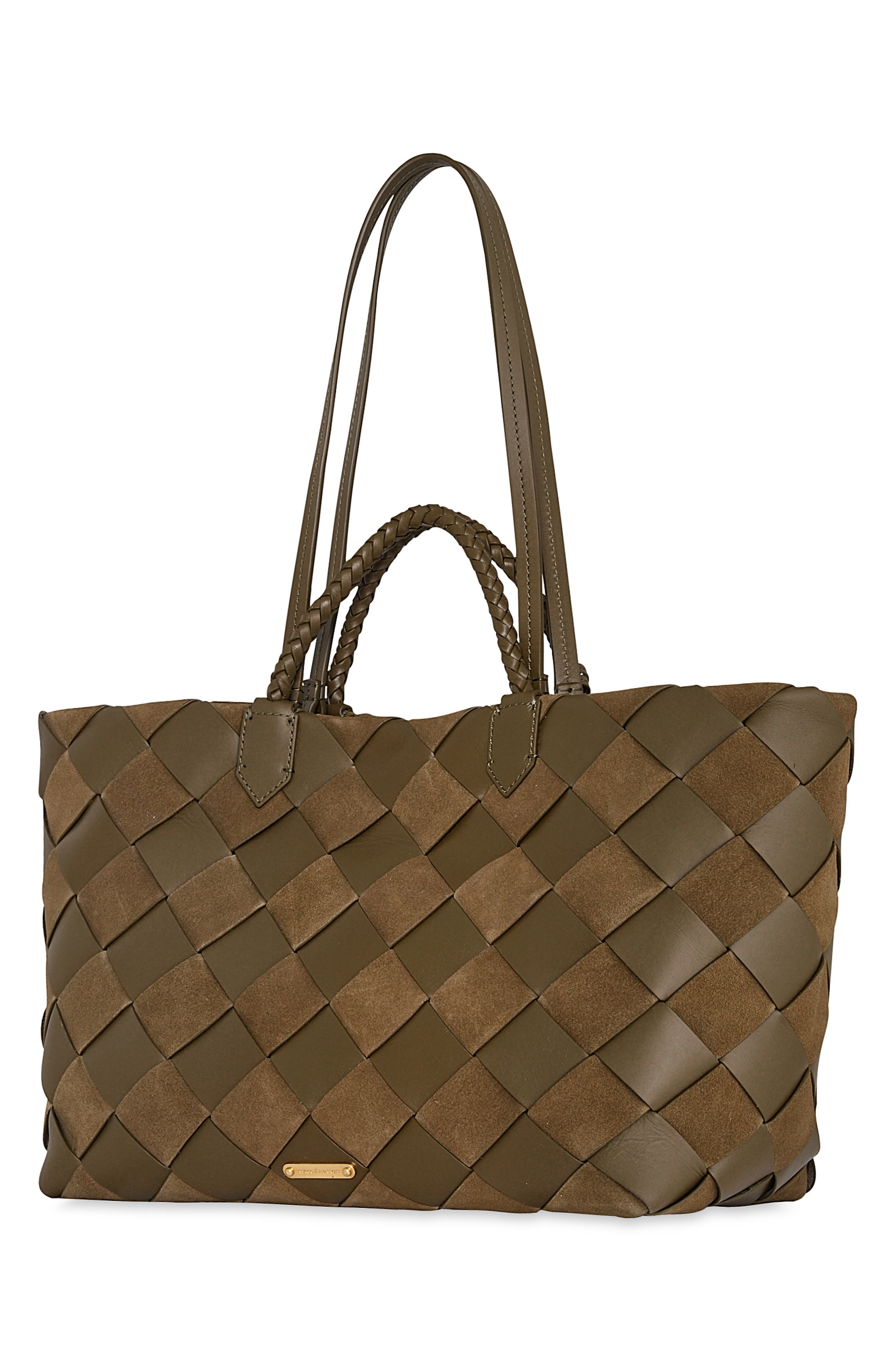 Rebecca Minkoff Frankie Woven Leather Tote, Alternate, color, 