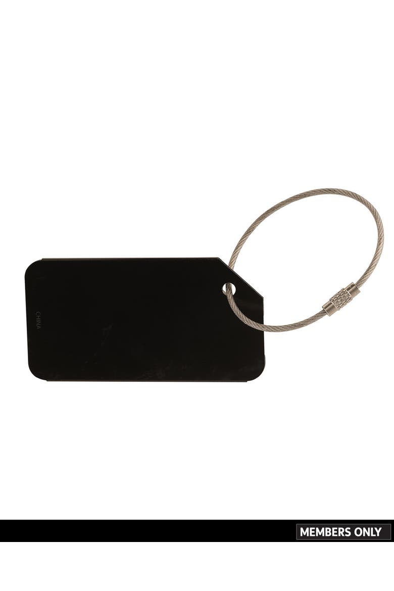 Luggage Tags, Set of 3 Durable Metal Travel Tags, Alternate, color, Black
