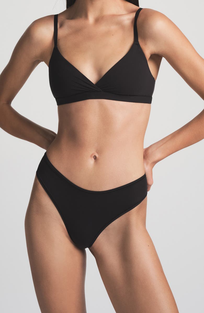 SKIMS Fits Everybody Cheeky Briefs, Alternate, color, Onyx