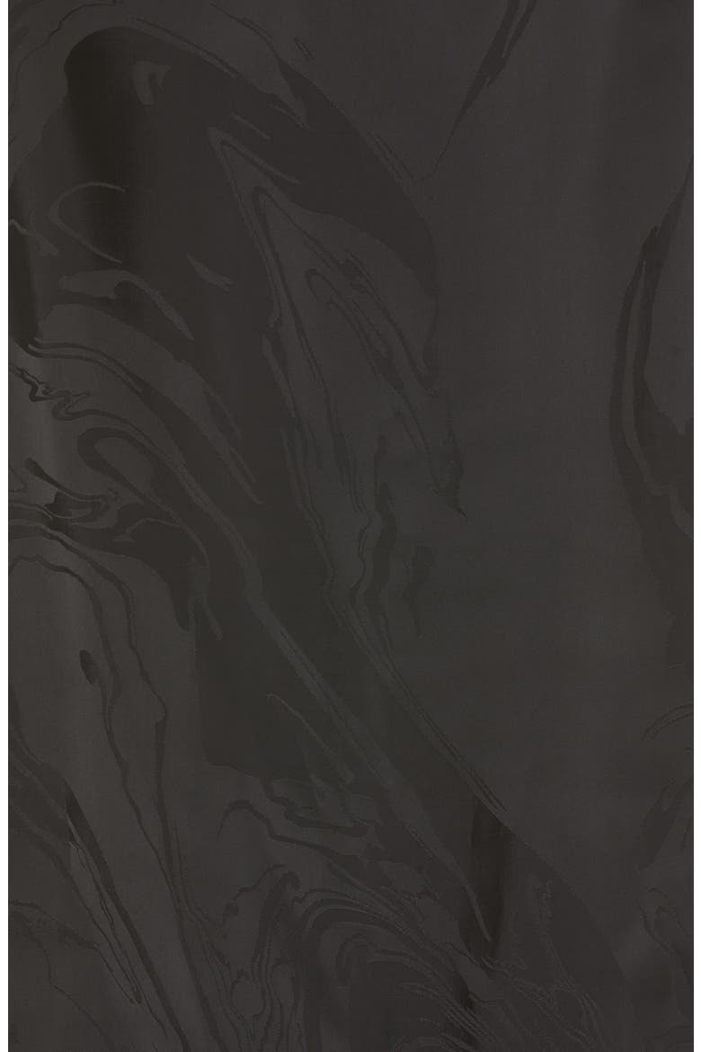 Arnette Jacquard Satin Blouse, Alternate, color, BLACK