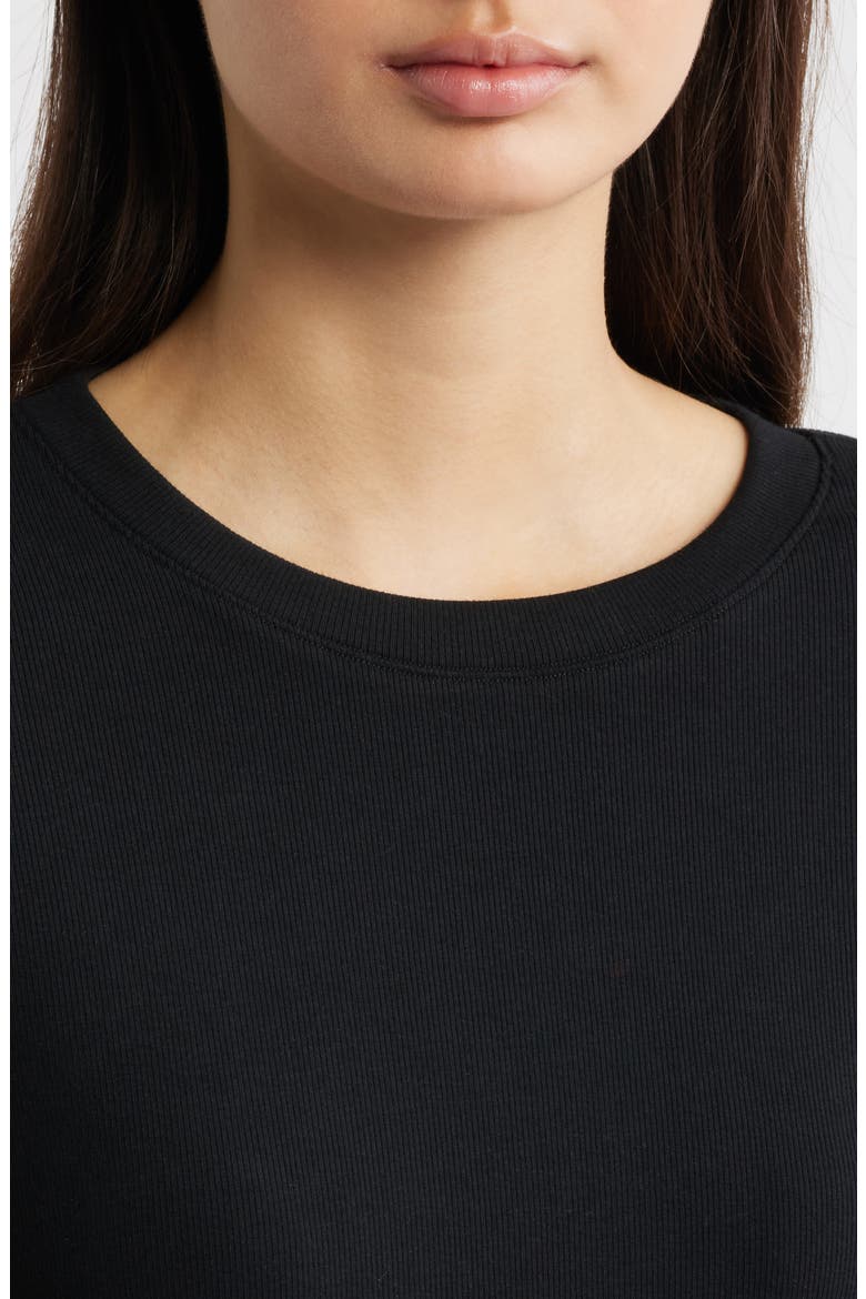 Crawford Short Sleeve Top, Alternate, color, BLACK