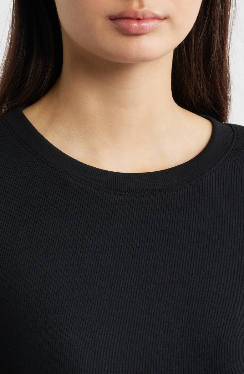 ARTLESS FOREVER Crawford Short Sleeve Top, Alternate, color, Black
