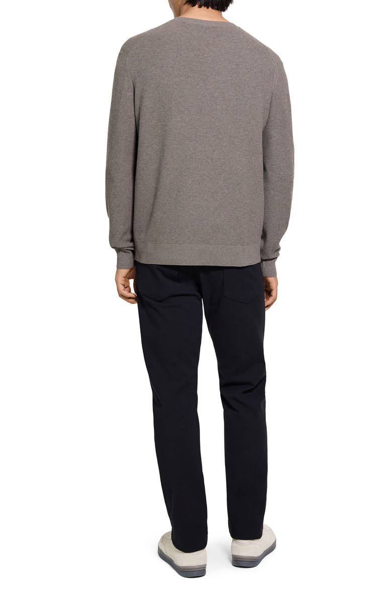 Theory Riland Crewneck Sweater, Alternate, color, Morel Melange