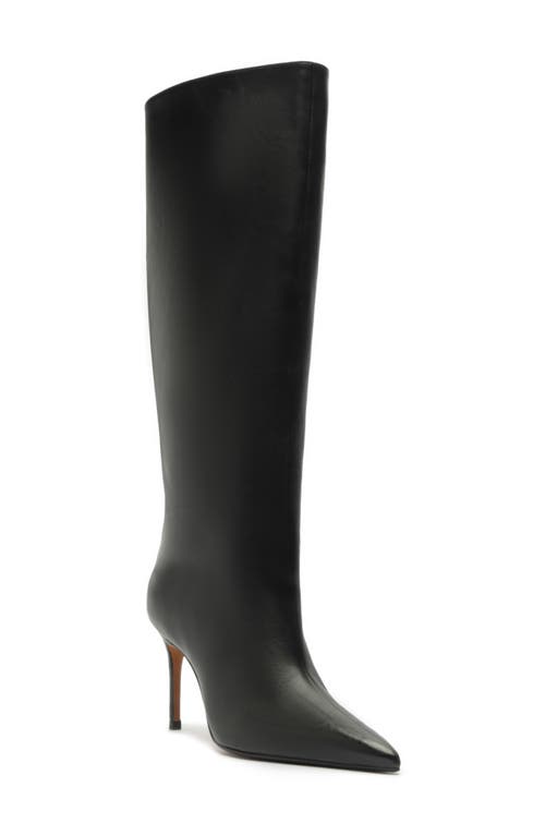 Schutz Ellen Up Pointed Toe Boot In Black