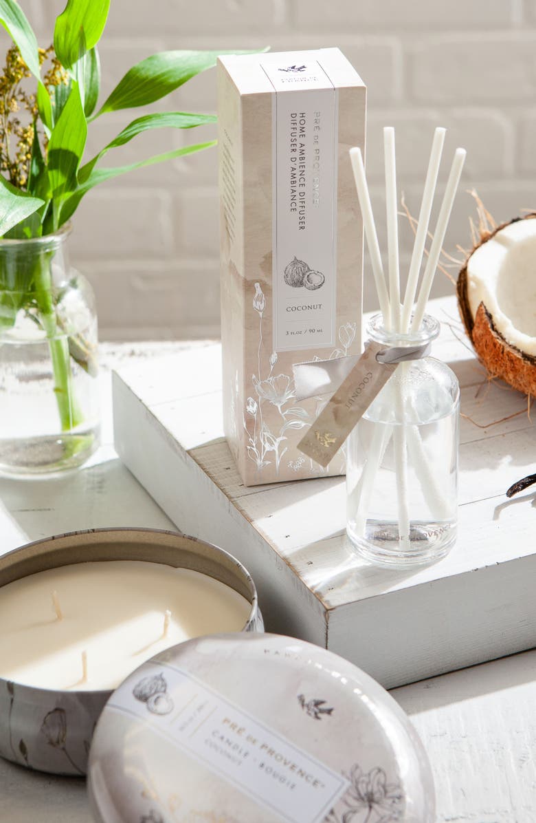 EUROPEAN SOAPS Pre de Provence Heritage 3-Wick Tin Candle, Alternate, color,