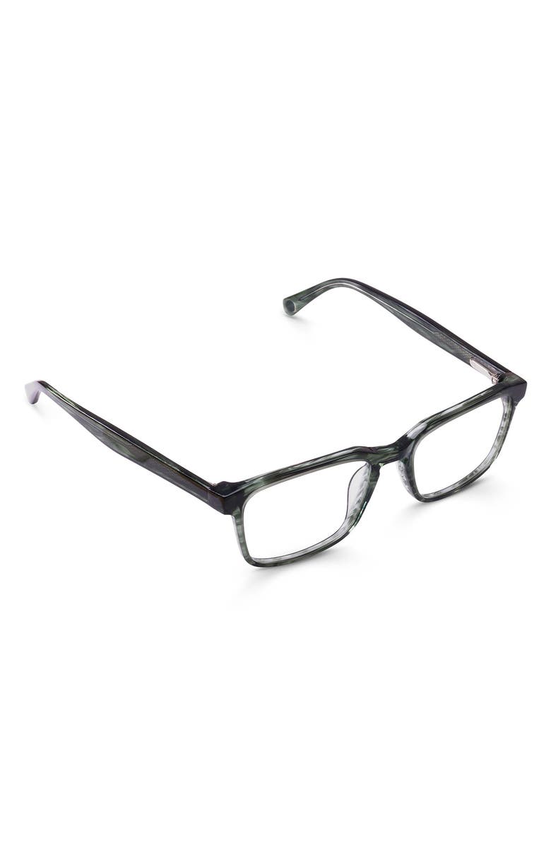eyebobs Seymour 52mm Rectangular Blue Light Blocking Glasses, Alternate, color, Thyme / Basil