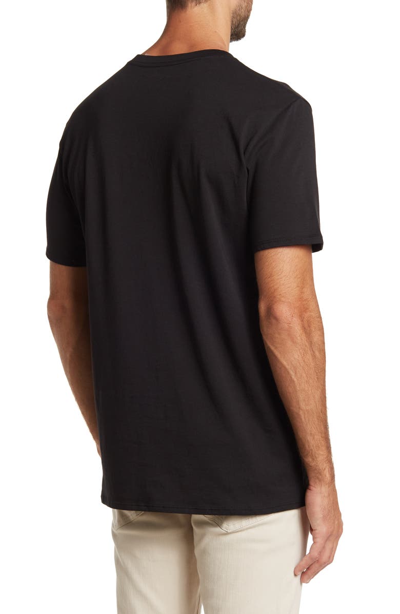 KARL LAGERFELD PARIS V-neck Logo Tee, Alternate, color, 