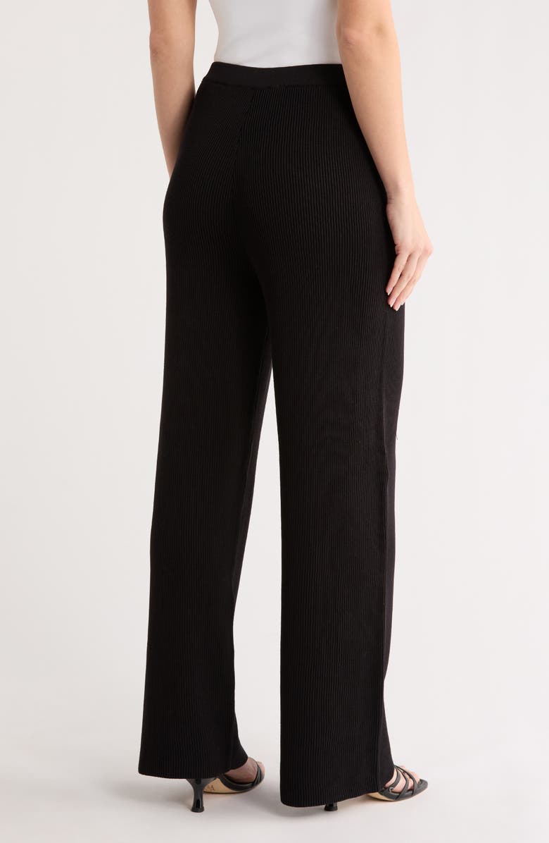 Lucy Paris Grayson Knit Wide Leg Pants, Alternate, color, Black