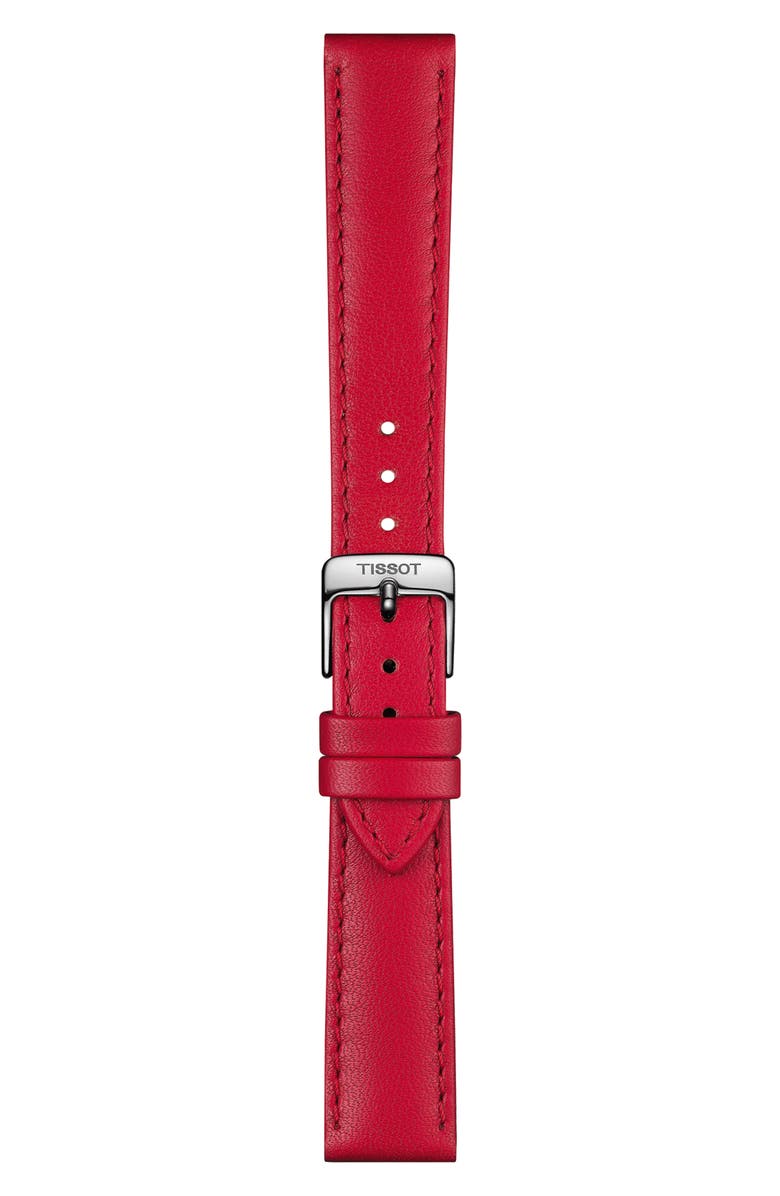 Tissot Bella Ora Piccola Leather Strap Watch, 38mm, Alternate, color, 
