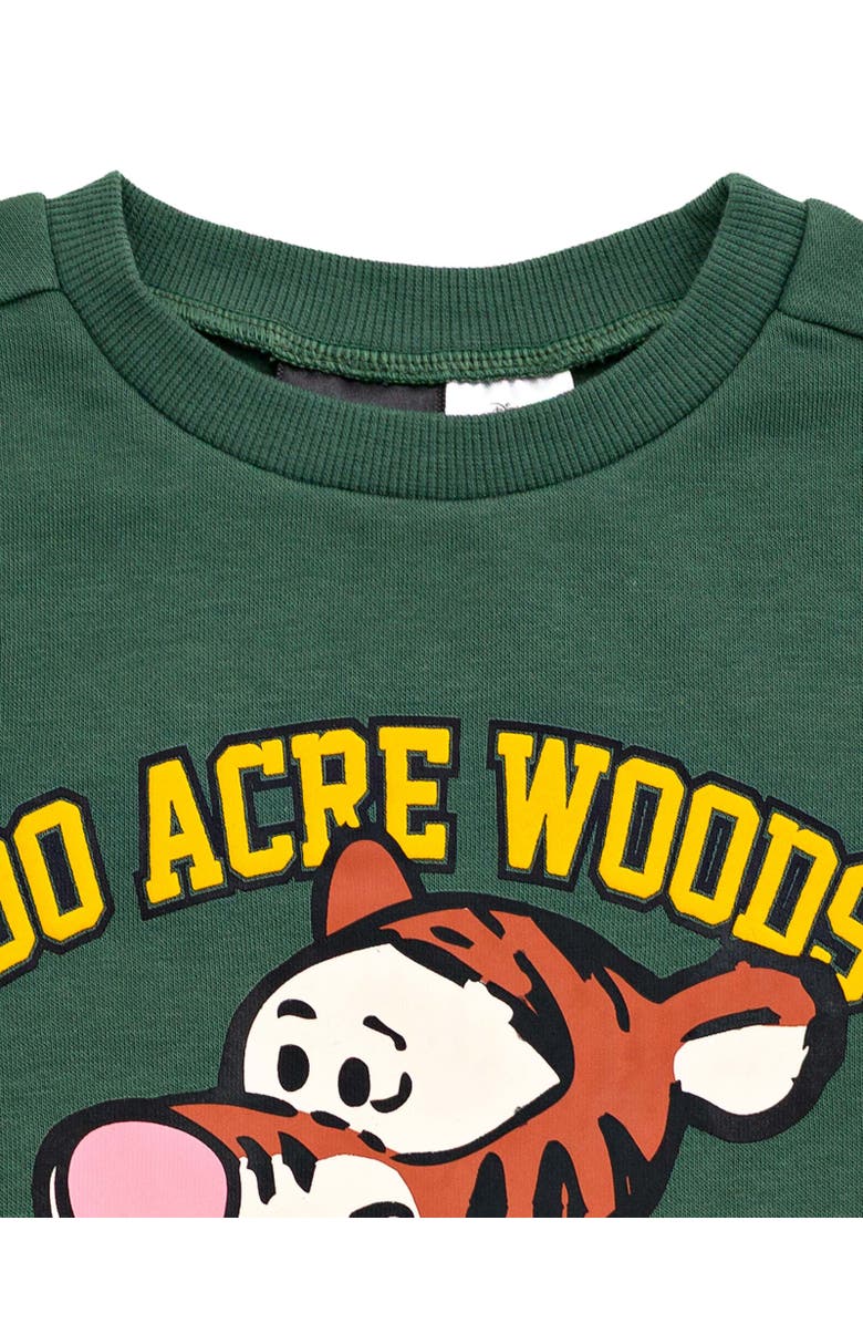 Disney Winnie the Pooh Baby Boys' Fleece Sweatshirt and Pants Set, Alternate, color, Tigger Dark Green
