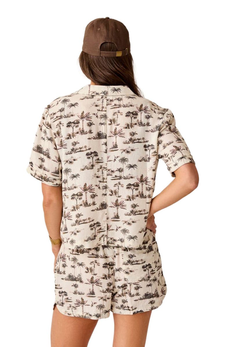 Carve Designs Luca Linen Shirt, Alternate, color, Toile