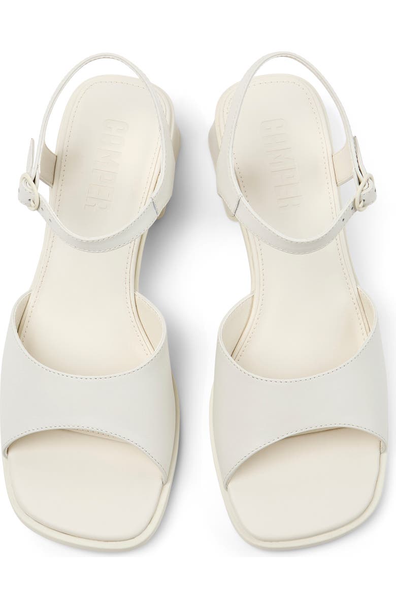Camper Kora Ankle Strap Sandal, Alternate, color, White Natural