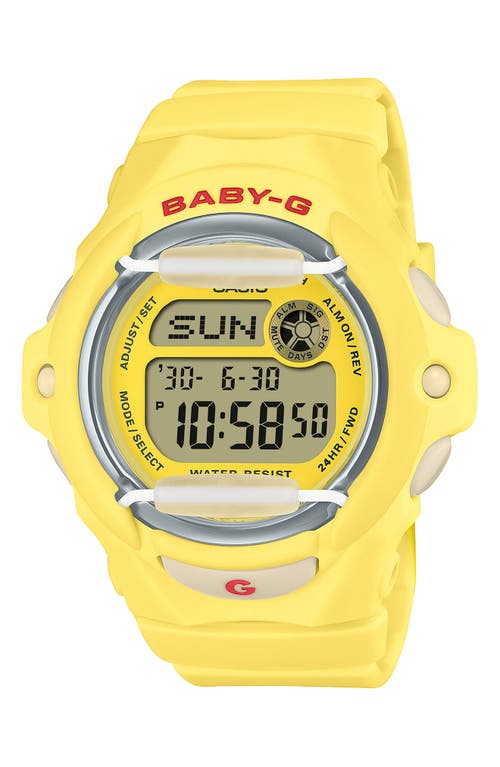 G-shock Women's Japanese Quartz Yellow Resin Watch, 42.6mm In Yellow