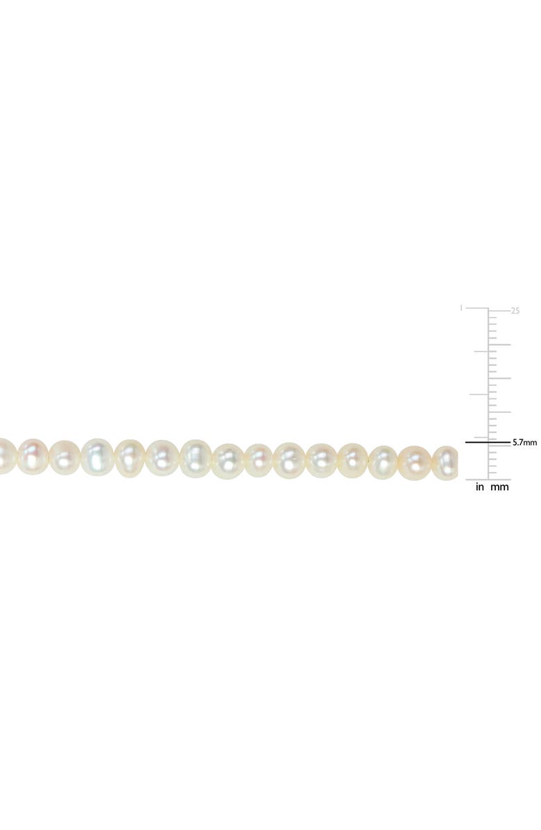 DELMAR Cultured Pearl Bracelet, Alternate, color, White