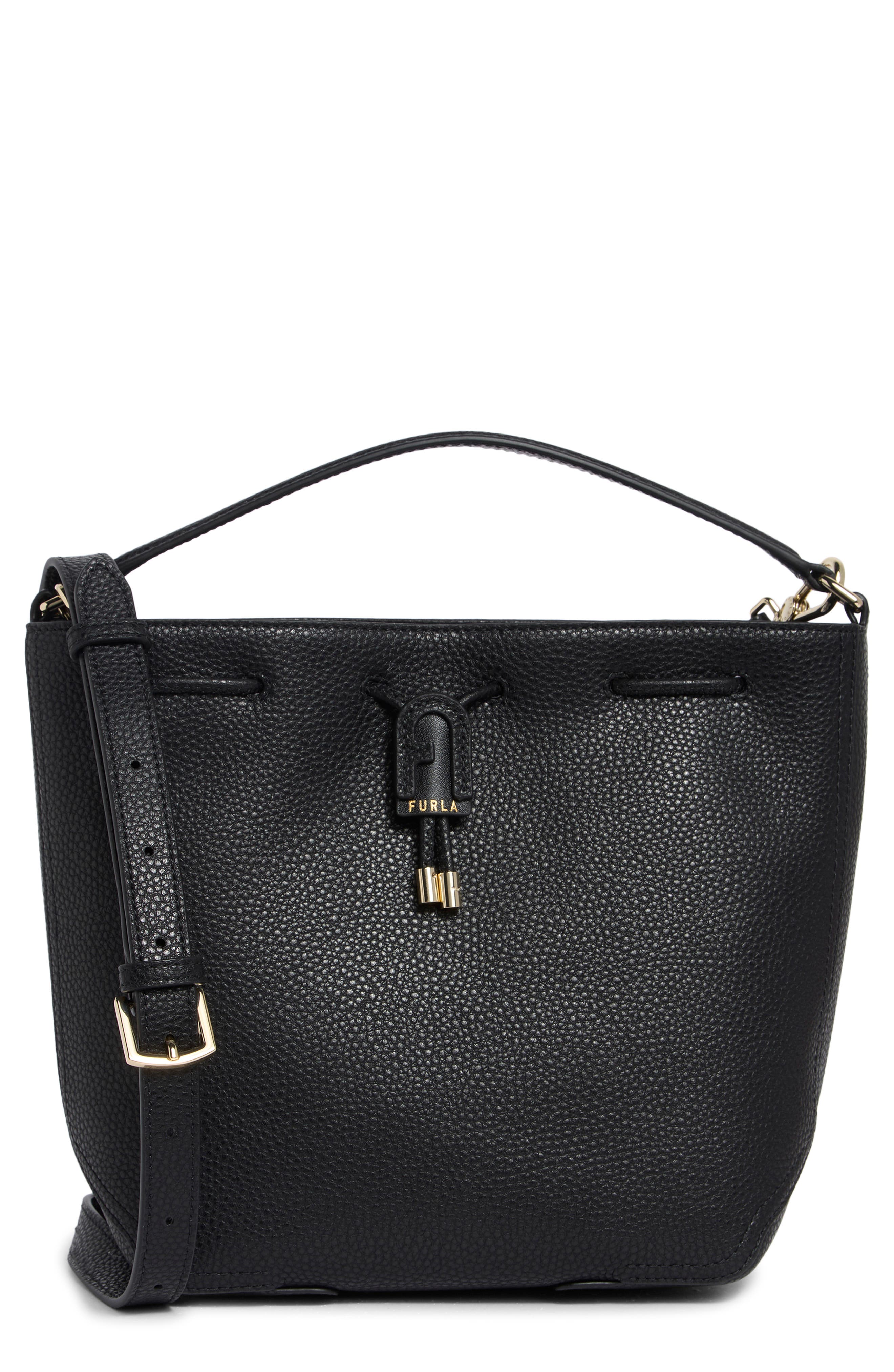 Furla Atena Leather Bucket Bag