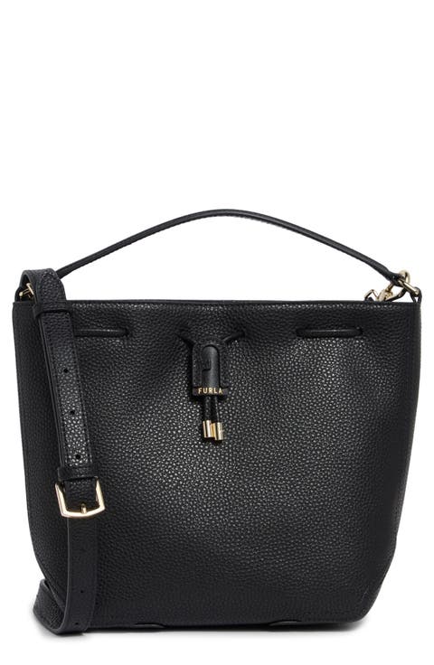 Atena Leather Bucket Bag