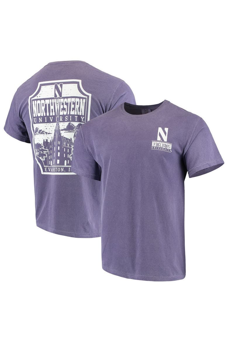 Men's Purple Northwestern Wildcats Comfort Colors Campus Icon T-Shirt, Main, color, Purple