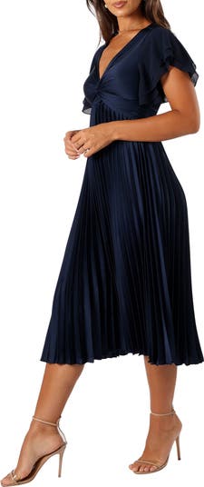 Nova Flutter Sleeve Midi Dress